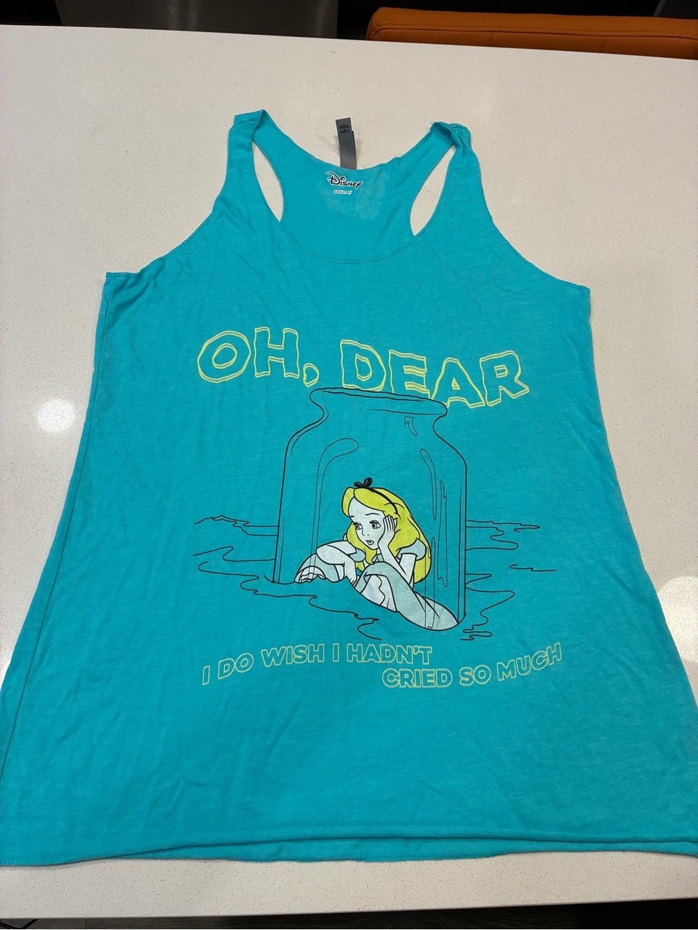 Next Level Apparel Turquoise Alice 'Oh, Dear' Racerback Tank